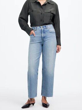 NWT Madewell The Curvy Perfect Vintage Wide-Leg Crop Jean Women's 26